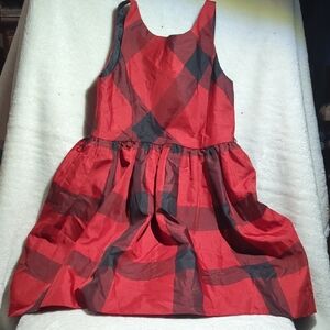 Polo by Ralph Lauren Red and Black Plaid Kids Dress